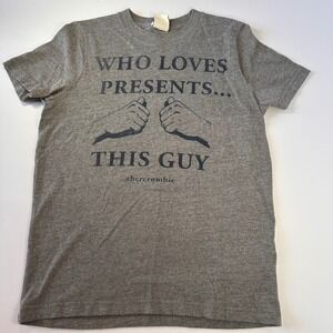 Abercrombie Kids XL Who Loves Presents This Guy Graphic‎ Tee T-Shirt